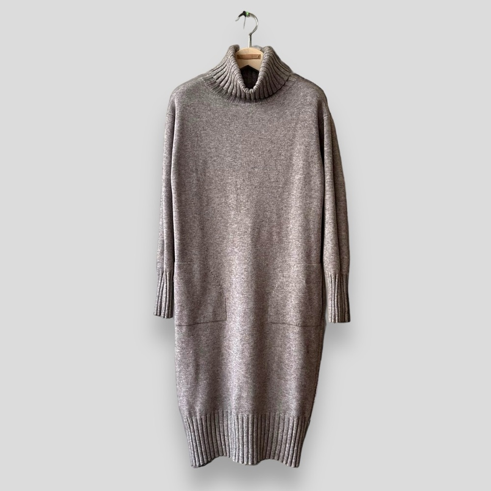 Natacha Paris Sweater Dress, Size S, Brown